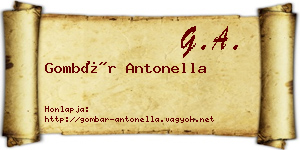 Gombár Antonella névjegykártya
